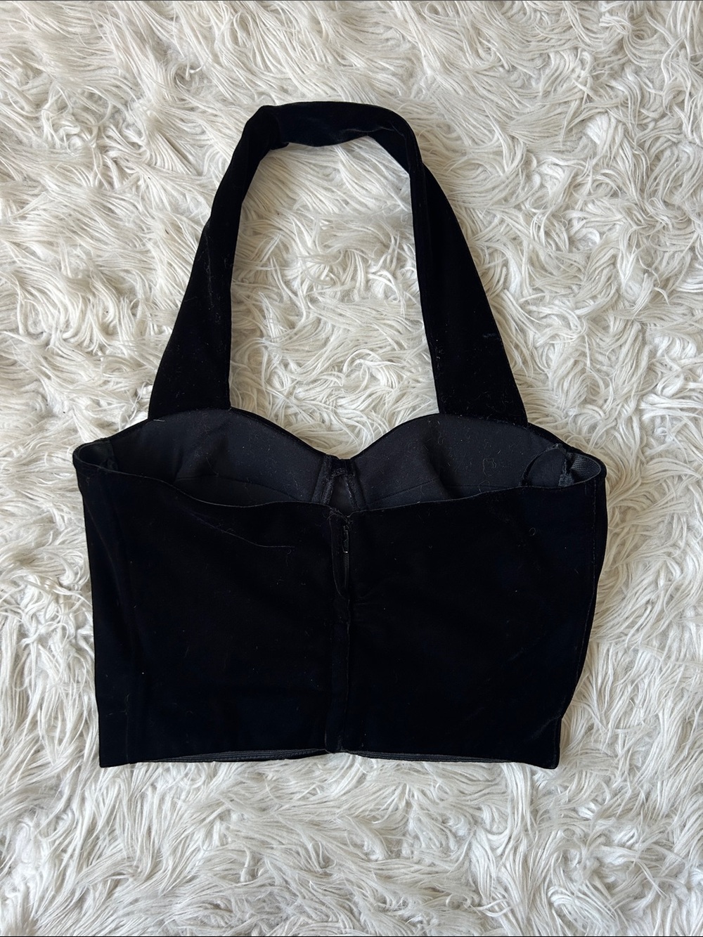 Vintage Vamp Black Velvet Tank Top - Picture 5 of 6